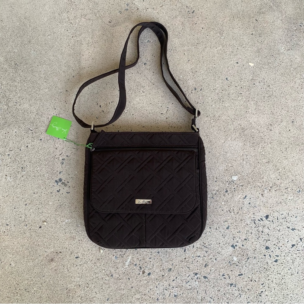 Vera Bradley Brown Zip Mailbag